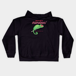 Chameleon Valentine Kids Hoodie